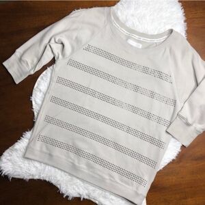 Victoria’s Secret Supermodel Essentials Taupe 3/4 Length Sleeve Sweatshirt Med